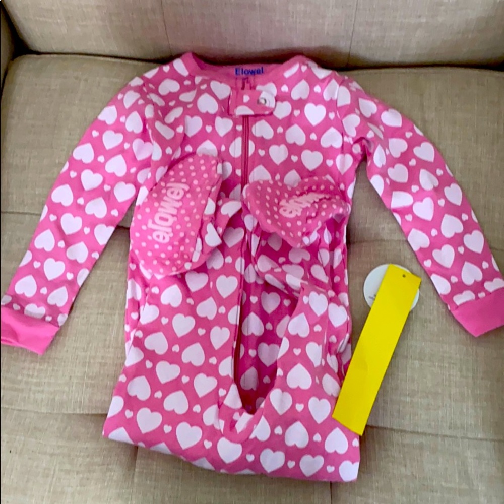 Toddler Pink Heart Pajama Set